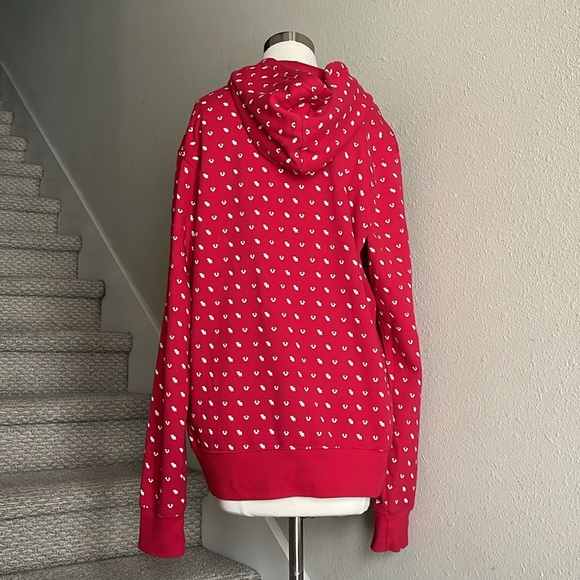 True Religion Sz XL Red Hoodie - Picture 4 of 11